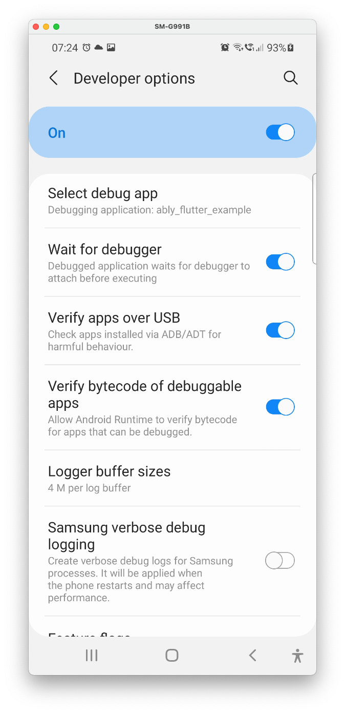 select_debug_app